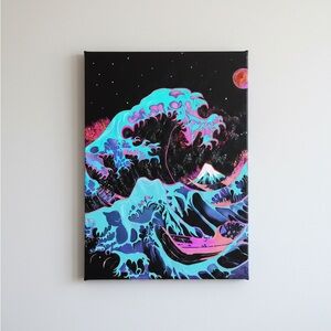 12x16 My Abstract Wave Painting on canvas